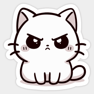 angry cat Sticker